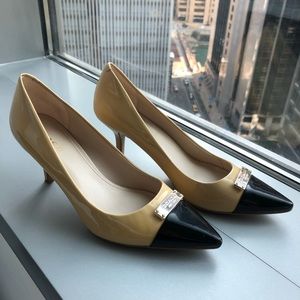 Coach ‘Zan’ Patent Leather Pointed Toe Pumps